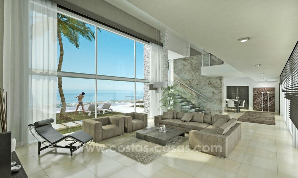 Modern New Villa For Sale in Marbella with panoramic sea view 4456
