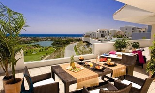 Modern frontline golf apartments for sale Marbella Benahavis 0
