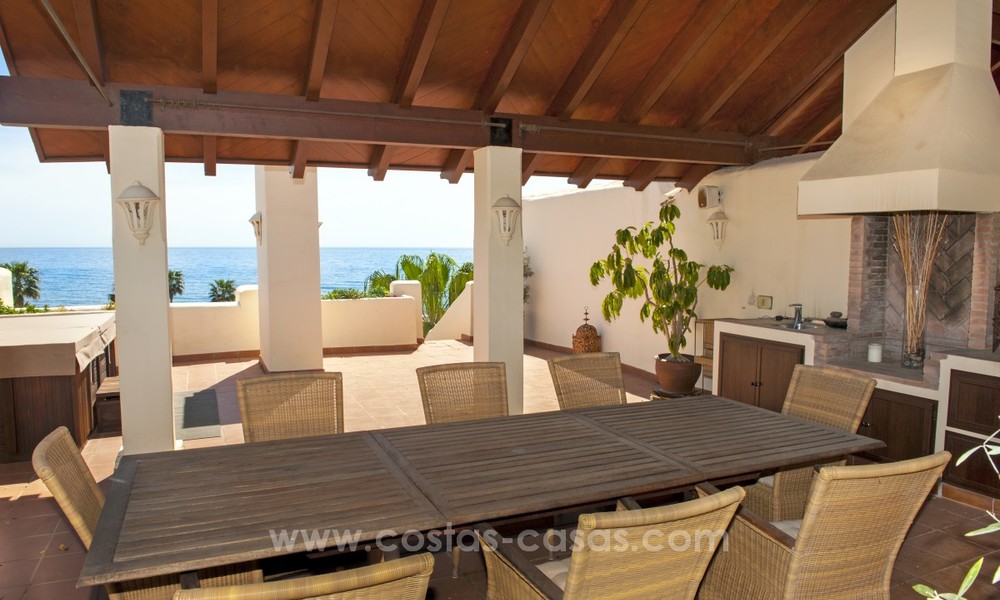 Luxury penthouse apartment for sale, first line beach complex, New Golden Mile, Marbella - Estepona 22520