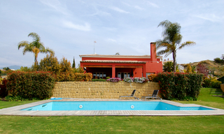 First line golf modern andalusian styled luxury villa for sale in Marbella - Benahavis 3