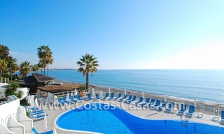 Frontline beach detached villa for sale on gated beachfront complex, Marbella - Estepona 0