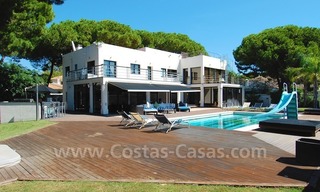 Modern style front line beach villa for holiday rent in Marbella 5