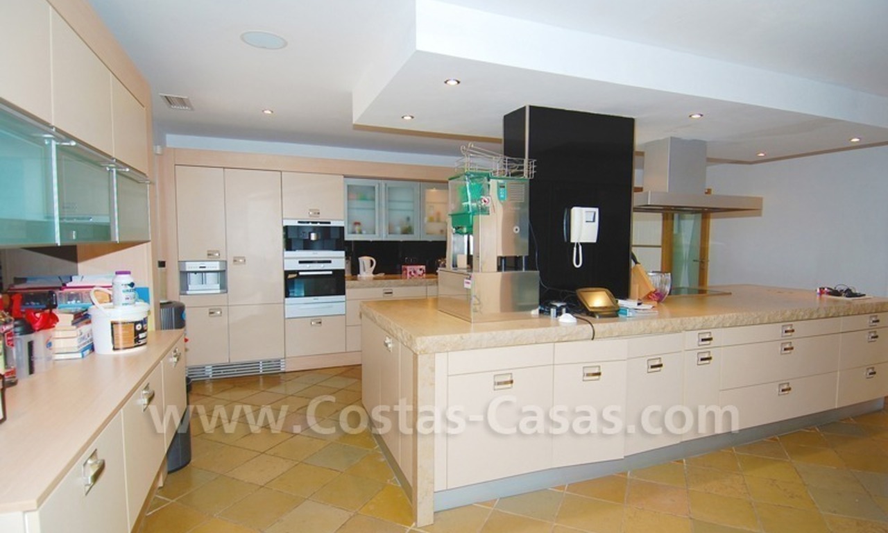 Modern style front line beach villa for holiday rent in Marbella 22