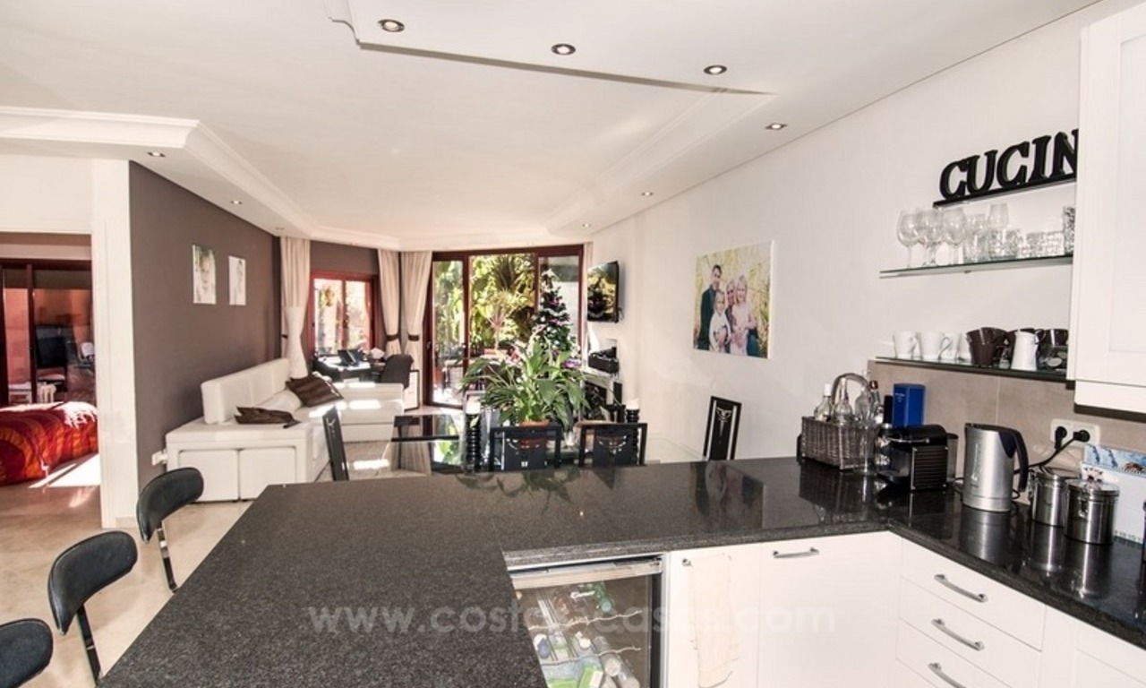 Luxury garden apartment for sale, frontline beach complex, New Golden Mile, Marbella - Estepona 6