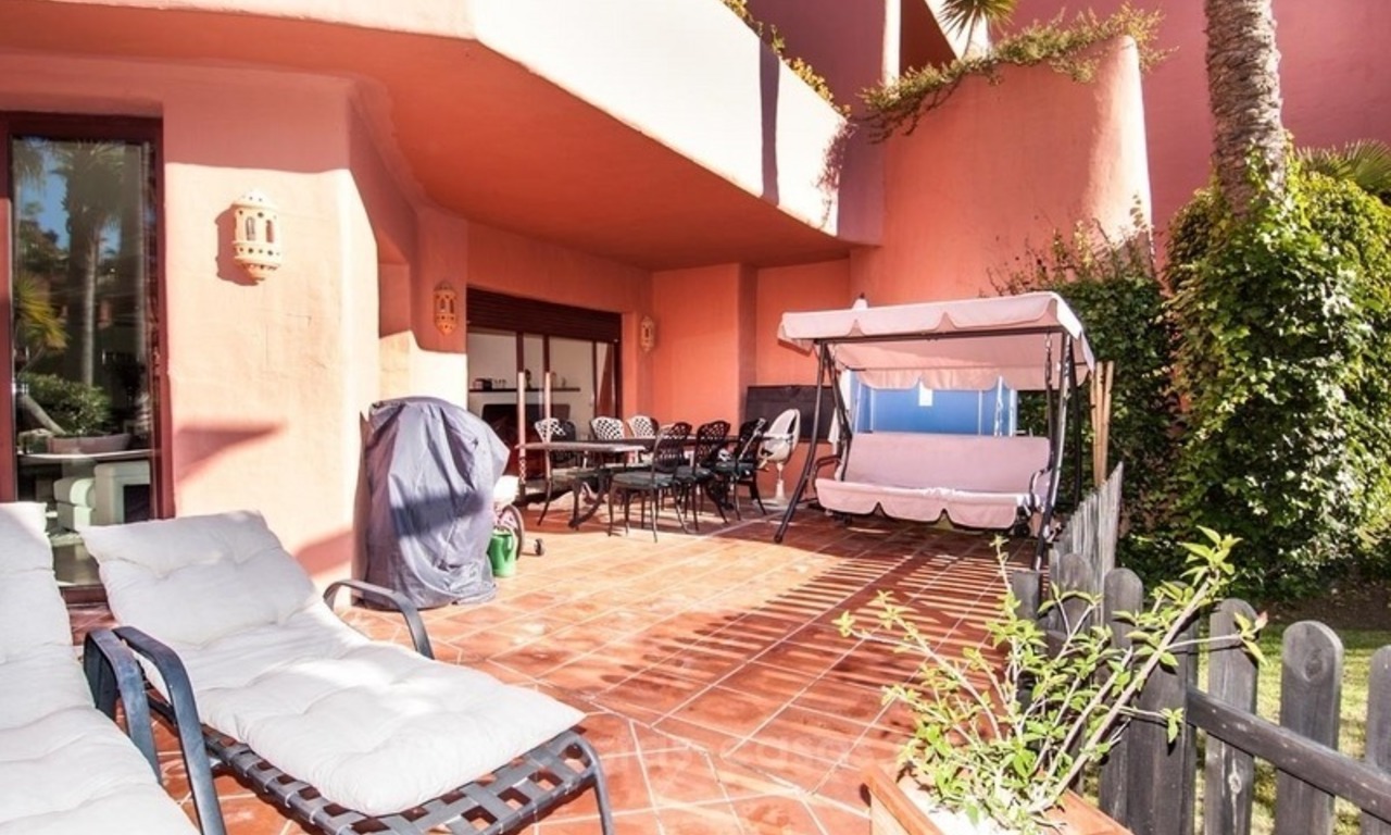 Luxury garden apartment for sale, frontline beach complex, New Golden Mile, Marbella - Estepona 13