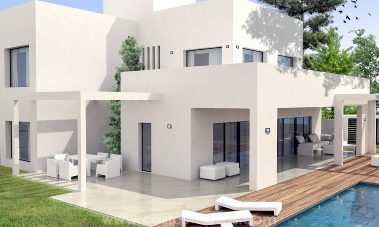 Newly built modern style villas for sale, beachside San Pedro Marbella 0