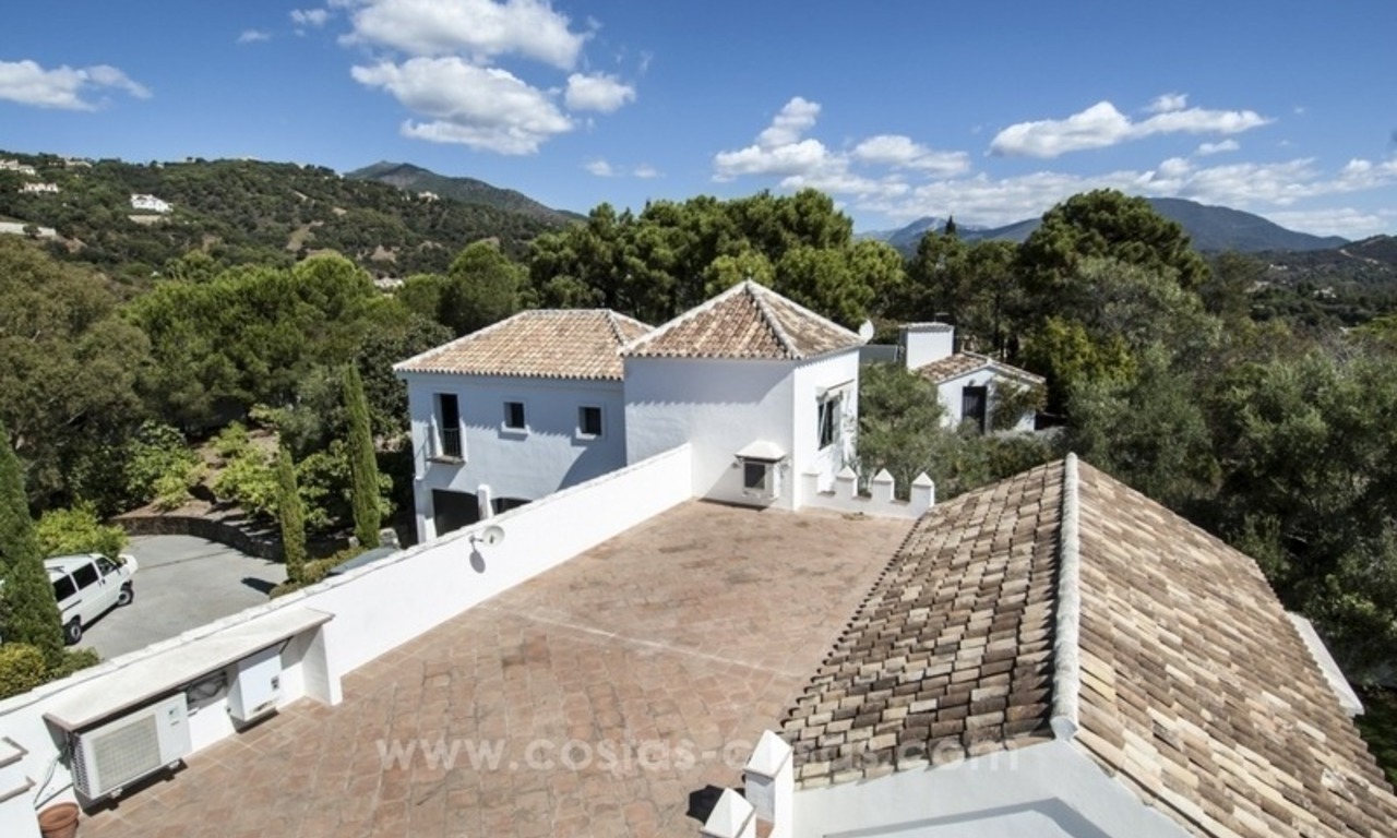 Superb and elegant Provence Charm villa for sale in exclusive El Madroñal, Benahavis - Marbella, with exceptional sea views 30
