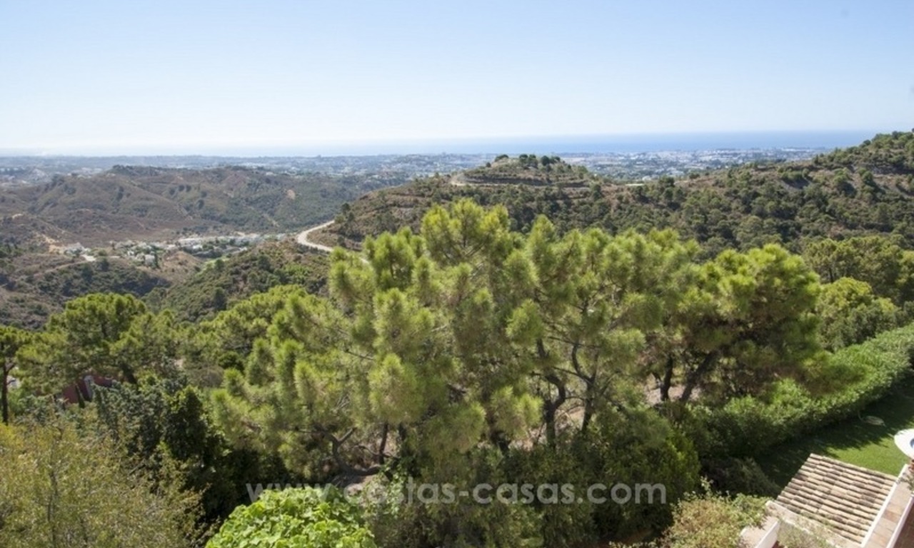 Superb and elegant Provence Charm villa for sale in exclusive El Madroñal, Benahavis - Marbella, with exceptional sea views 35