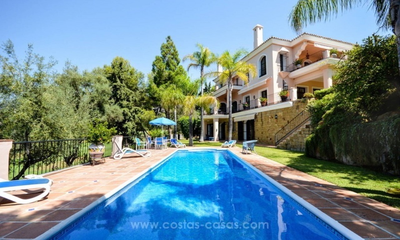 Luxury villa for sale, front line golf, in Marbella East 1