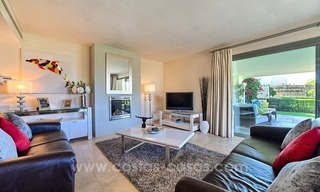 Modern luxury frontline golf ground floor apartment in a 5-star golf resort for sale in Benahavis - Marbella 4