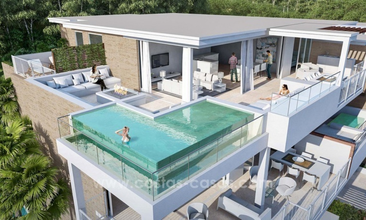 New luxury modern apartments and villas for sale in Mijas, Costa del Sol 0