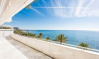 Exclusive upmarket frontline beach apartment for sale in Marbella center 1