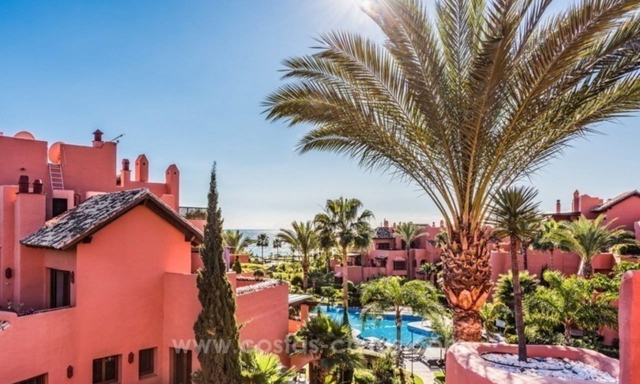 Beautiful frontline beach penthouse for sale on the New Golden Mile, in Estepona - Marbella 0