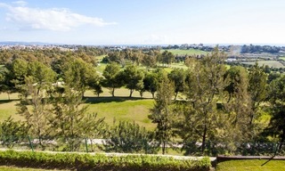 Front line golf, modern style villa for sale in Marbella - Benahavis with spectacular views to the sea, golf and mountains 2