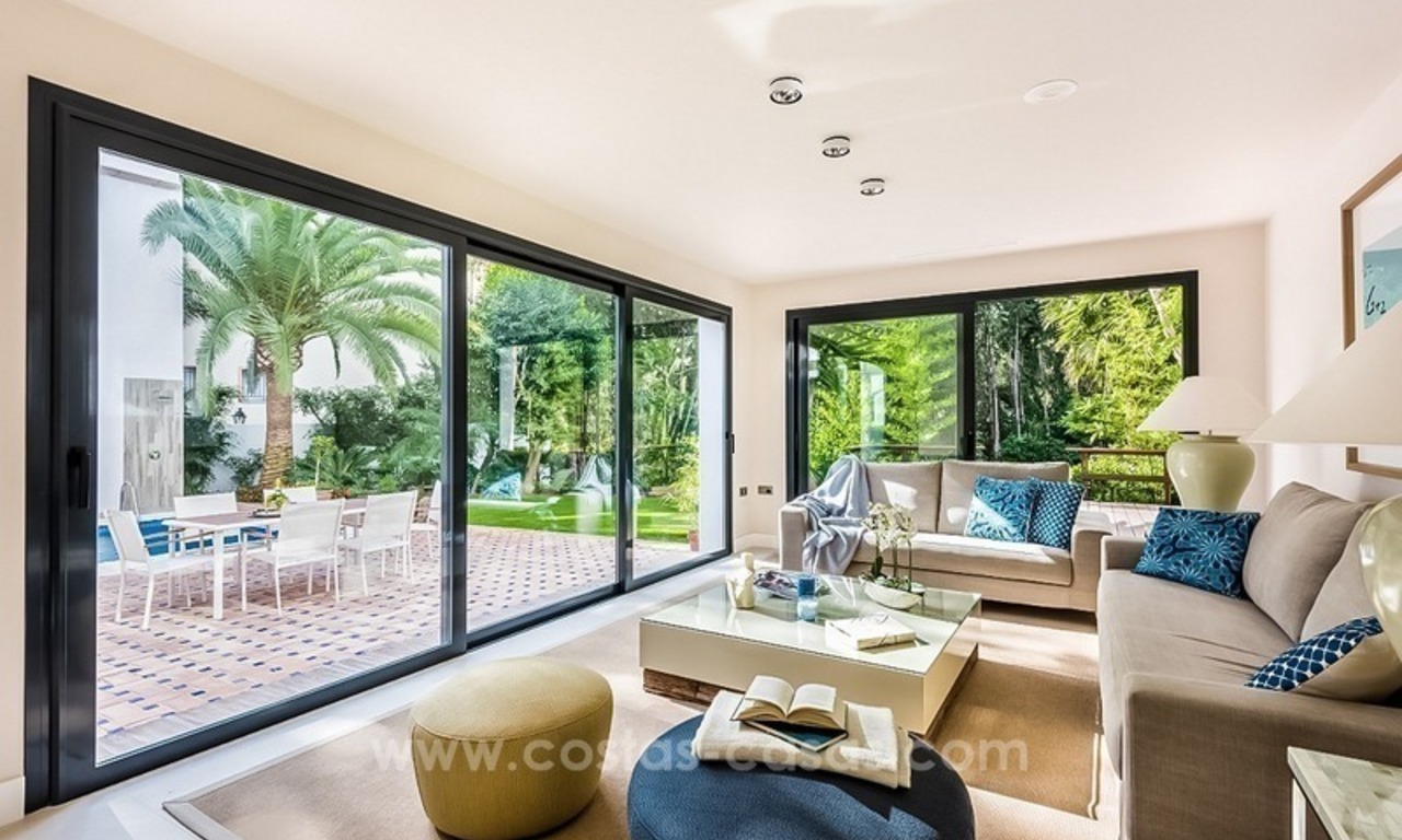 Completely refurbished contemporary style villa for sale in Nueva Andalucía, Marbella 2
