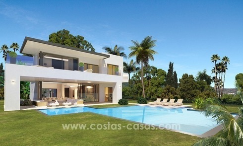 Modern new luxury Villas for sale on the Golden Mile, Marbella 