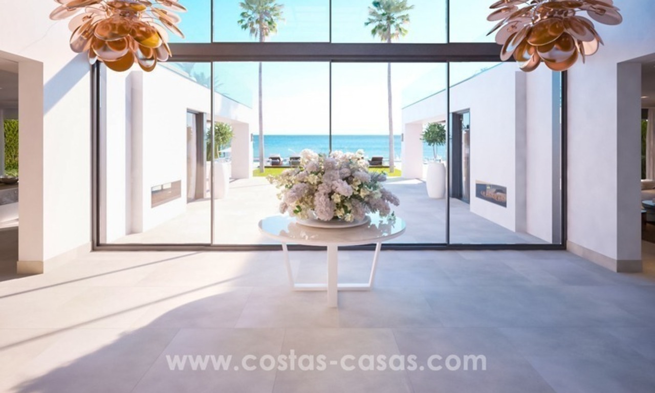 Front Line Beach Newly Constructed Contemporary Villa for sale on the New Golden Mile, Marbella - Estepona 15