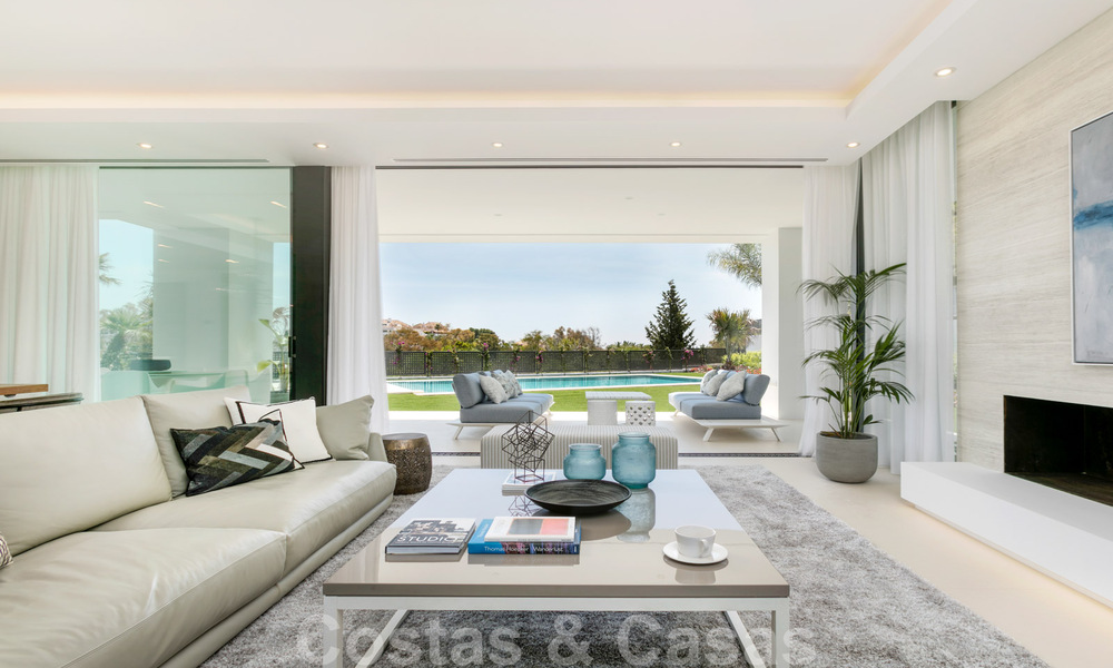 SOLD. Opportunity! Last villa! Brand New modern Villa for sale on the Golden Mile, Marbella. In a gated and secure complex. Special discount! 30216