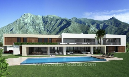 Modern newly built contemporary villa for sale on the Golden Mile, Sierra Blanca, Marbella 