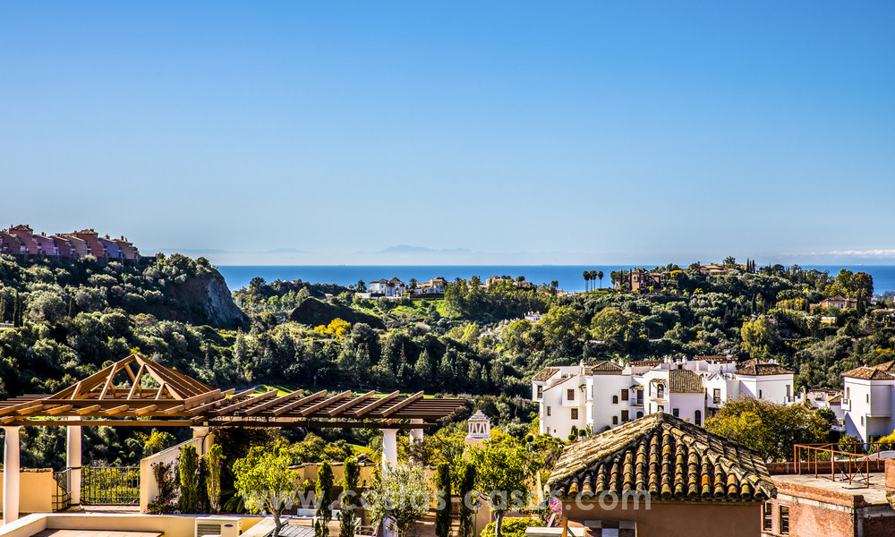 New modern apartments for sale in Benahavis - Marbella with golf and sea views. Key ready. 7356