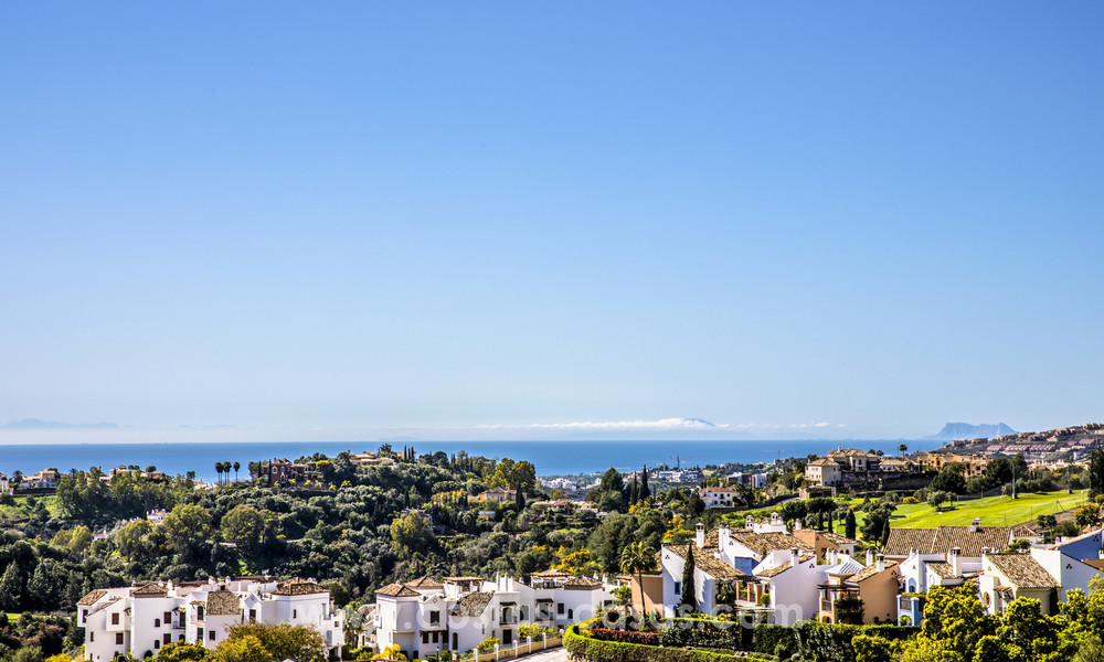 New modern apartments for sale in Benahavis - Marbella with golf and sea views. Key ready. 7357