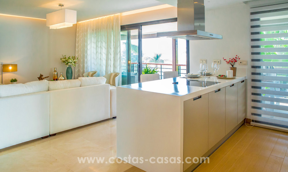 New modern apartments for sale in Benahavis - Marbella with golf and sea views. Key ready. 7338