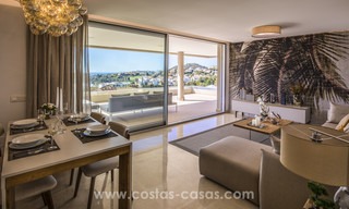 New modern apartments for sale in Benahavis - Marbella with golf and sea views. Key ready. 7354 