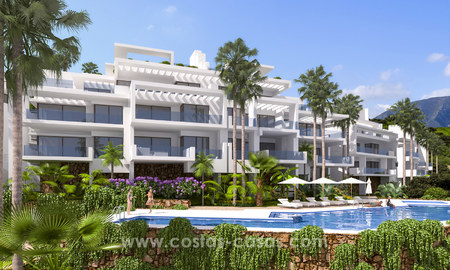 Modern luxury apartments for sale with sea view at a few minutes’ drive from Marbella center 4667