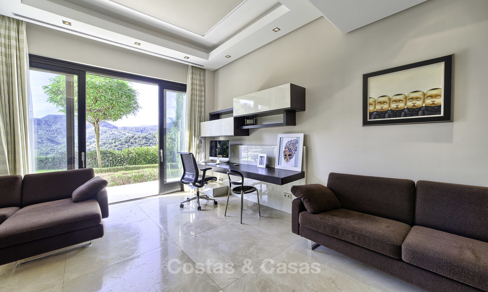 Cozy contemporary style villa with stunning views for sale in La Zagaleta, Marbella - Benahavis 18208