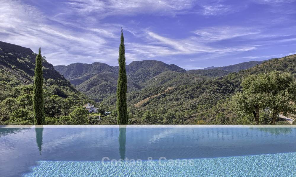 Cozy contemporary style villa with stunning views for sale in La Zagaleta, Marbella - Benahavis 18220