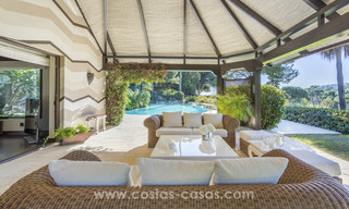 Exclusive Contemporary villa with Asian features for sale, frontline golf in a gated community in Marbella 17416 