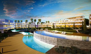 Spectacular modern luxury frontline beach apartments for sale in Estepona, Costa del Sol. Ready to move in. 3840 