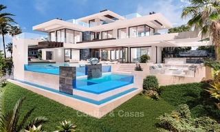 Luxury, New, Modern Villa with Sea- and Golf Views for sale in Benahavis, Marbella 1129 
