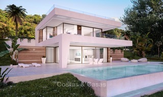 Bargain! Front Line Golf, Modern, Designer Villas with Panoramic views for sale, on The New Golden Mile, Estepona - Marbella 1247 