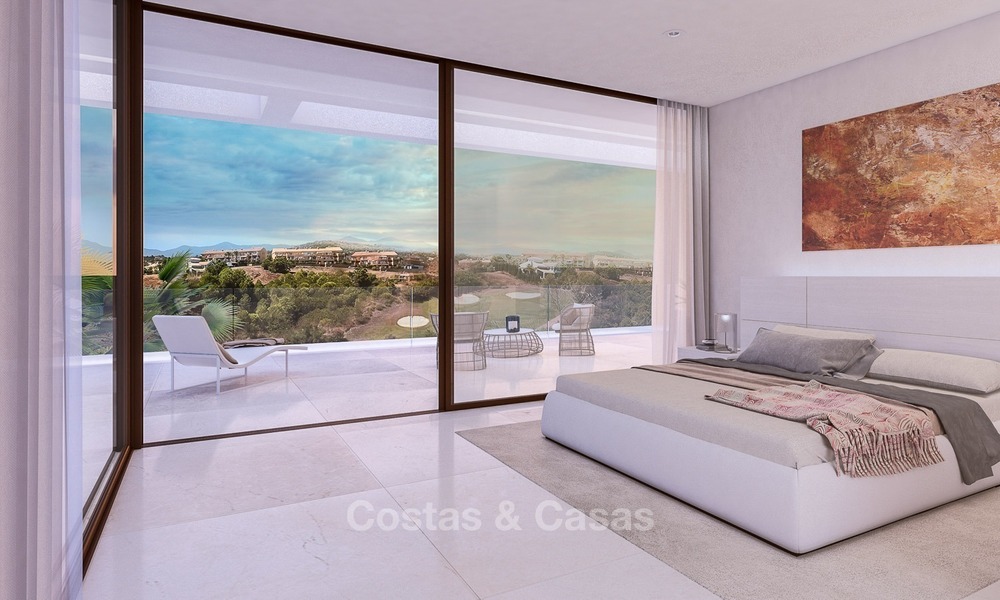 Bargain! Front Line Golf, Modern, Designer Villas with Panoramic views for sale, on The New Golden Mile, Estepona - Marbella 1249