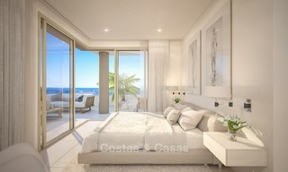 New Beachfront Modern Apartments for sale in Mijas Costa. Completed! Last and best unit! Penthouse with huge terrace with private plunge pool. Frontline. 1311 