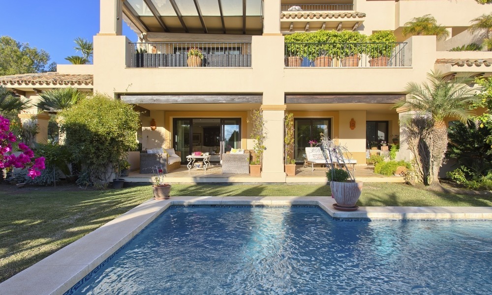 Priced to Sell! Luxurious Ground Floor Apartment with Private Pool in Aloha, Nueva Andalucia, Marbella 1382