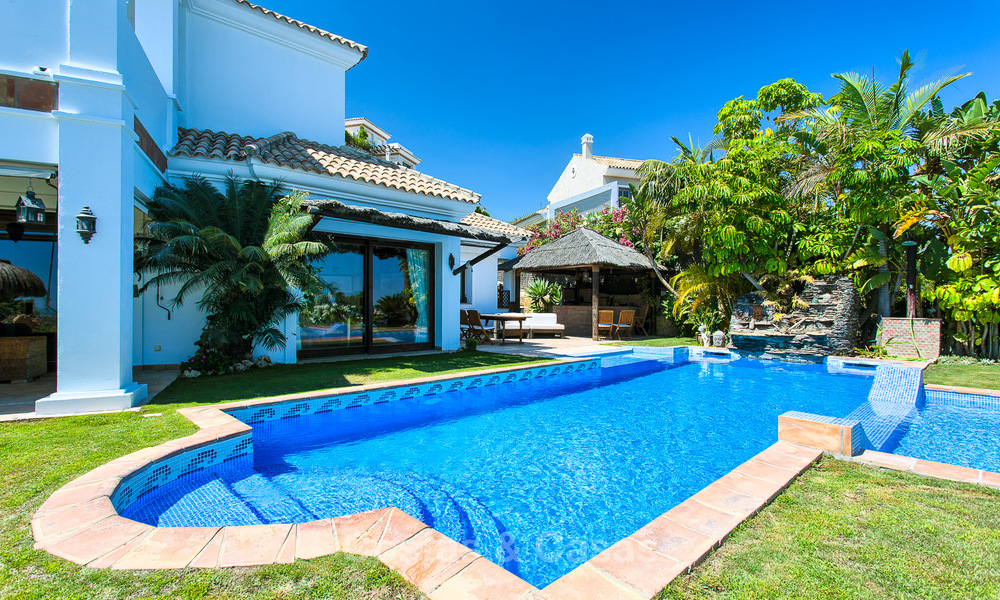 Elegant, Andalusian Style Villa in Gated Community with Sea- and Mountain views for sale in Benahavis, Marbella 5159