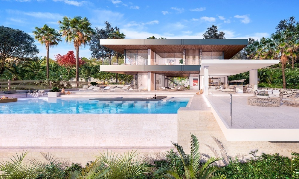 Modern Contemporary, Mediterranean lifestyle villa with sea view in Gated community for sale in Benahavis - Marbella 2721