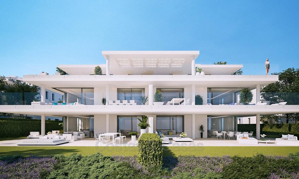 Exclusive New, Modern Front line beach Apartments for sale, Marbella - Estepona. Resales available. 3032
