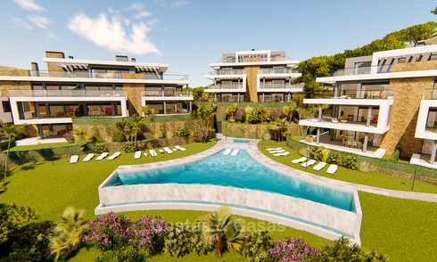 Brand new modern apartments for sale on the New Golden Mile, between Marbella and Estepona 3400