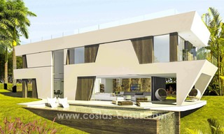 New, ‘design your own’, contemporary luxury villas for sale in an innovative project, golf area with golf and sea views in Estepona - Marbella 3631 