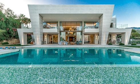 Extraordinary contemporary luxury villa with breath taking sea views for sale in Sierra Blanca, Golden Mile, Marbella 27026