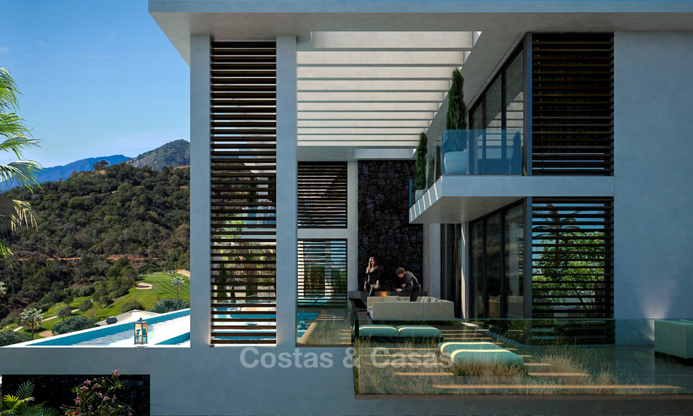 Two modern and contemporary new luxury villas with sea views for sale in Benahavis – Marbella 3853