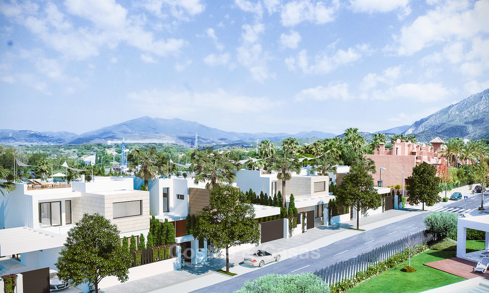 7 new modern villas for sale in a top end, exclusive urbanisation, on the Golden Mile, Marbella 4858