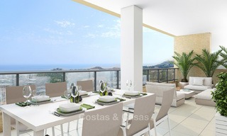 Great value, modern apartments with fantastic sea views for sale in Benalmadena, Costa del Sol 4510 