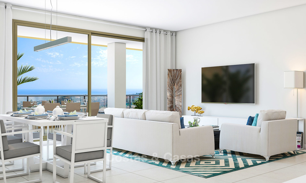 Great value, modern apartments with fantastic sea views for sale in Benalmadena, Costa del Sol 4515