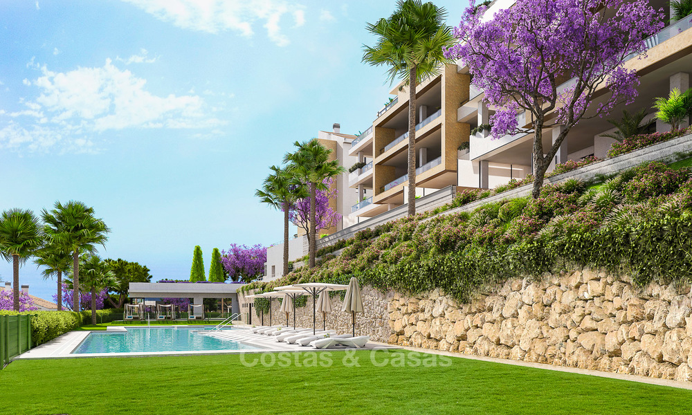 Great value, modern apartments with fantastic sea views for sale in Benalmadena, Costa del Sol 4517