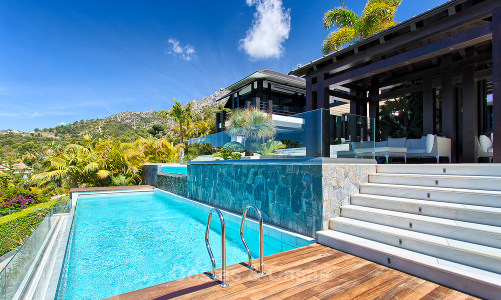 Very exclusive and majestic modern design villa with stunning sea views for sale, Golden Mile, Marbella 4528
