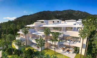 Modern-contemporary luxury apartments with marvellous sea views for sale, short drive to Marbella centre. 4915 